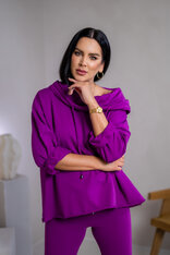 MIKINA EXTREM OVERSIZE “VIVIENE” - S VEĽKOU KAPUCŇOU