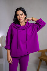 MIKINA EXTREM OVERSIZE “VIVIENE” - S VEĽKOU KAPUCŇOU