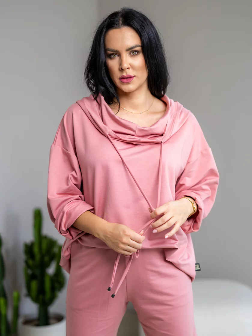 MIKINA EXTREM OVERSIZE “VIVIENE” - S VEĽKOU KAPUCŇOU