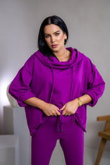 MIKINA EXTREM OVERSIZE “VIVIENE” - S VEĽKOU KAPUCŇOU