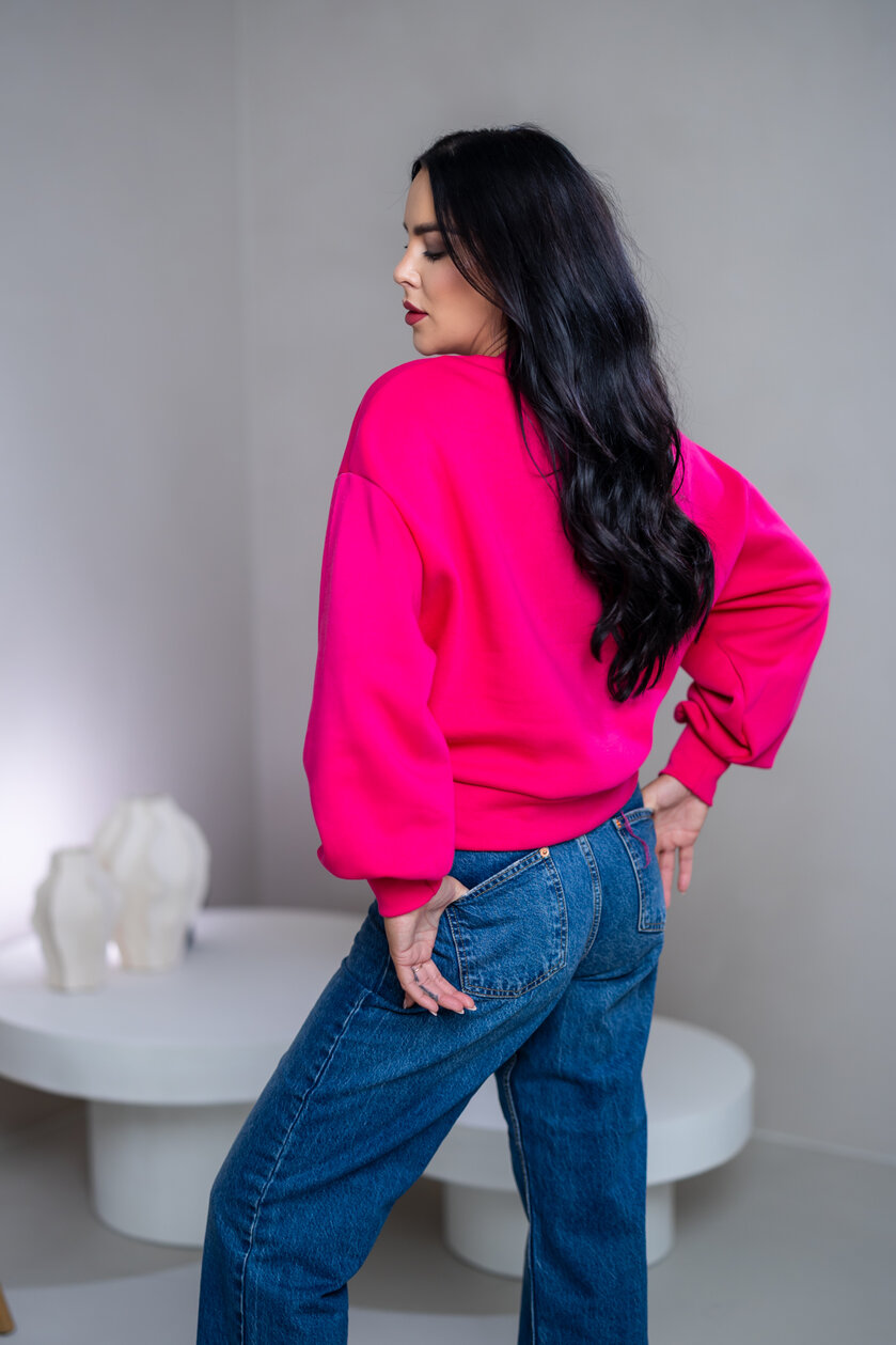 MIKINA S OBJEMNÝMI RUKÁVMI “ASPEN” - HLADKÁ