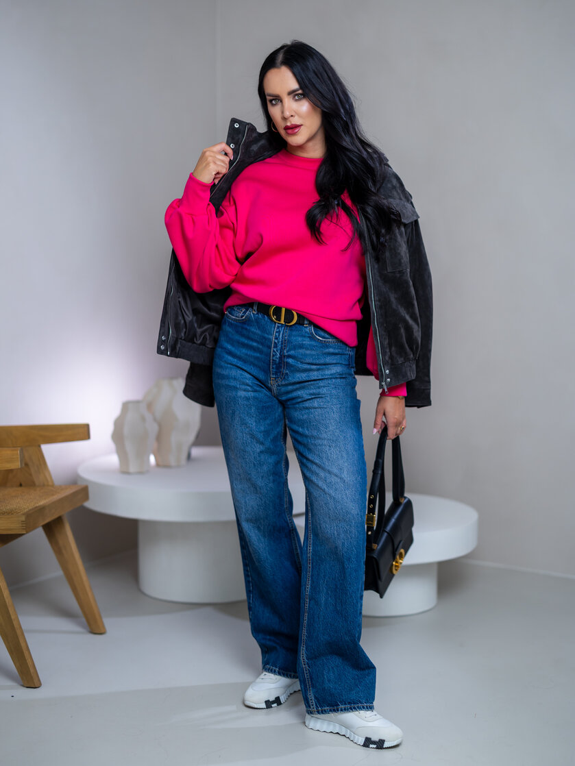 MIKINA S OBJEMNÝMI RUKÁVMI “ASPEN” - HLADKÁ