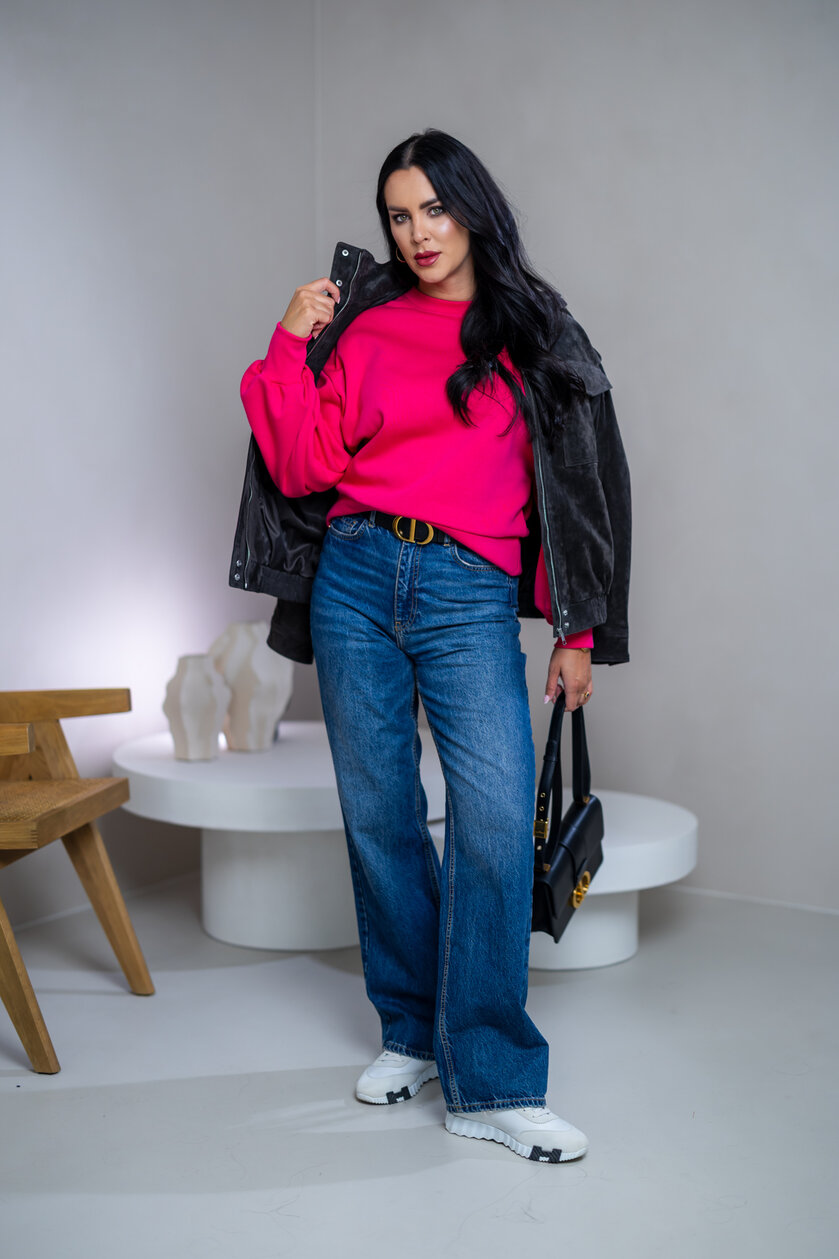 MIKINA S OBJEMNÝMI RUKÁVMI “ASPEN” - HLADKÁ