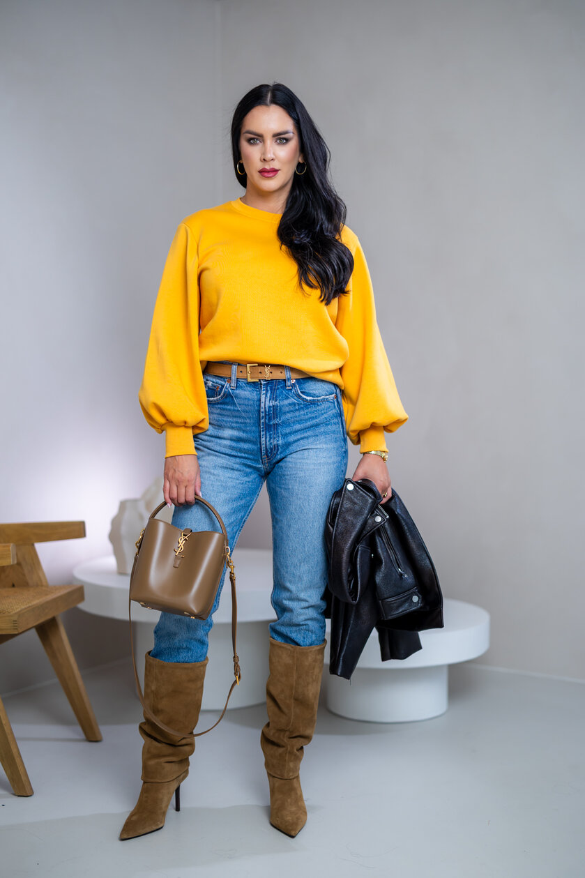 MIKINA S PUFF RUKÁVMI “JASMINE”