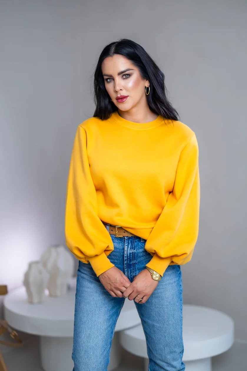 MIKINA S PUFF RUKÁVMI “JASMINE”