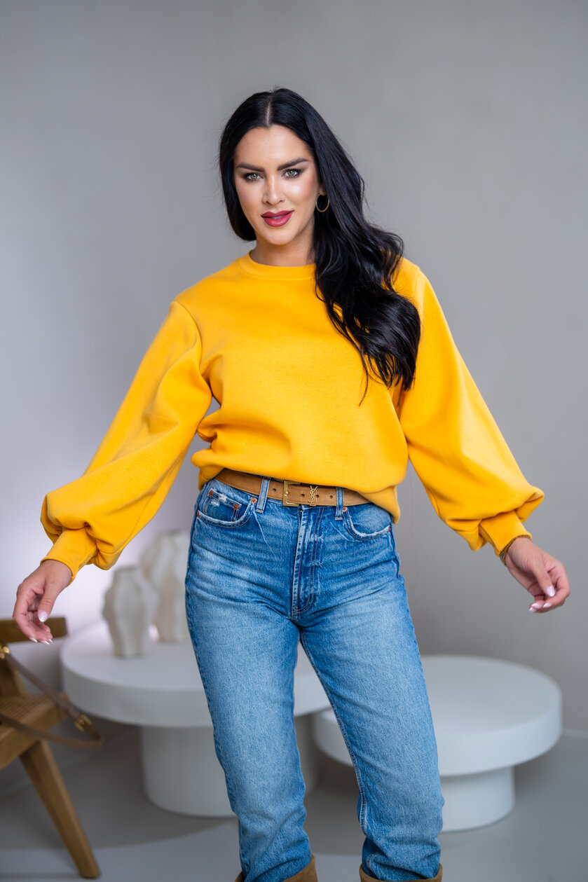 MIKINA S PUFF RUKÁVMI “JASMINE”