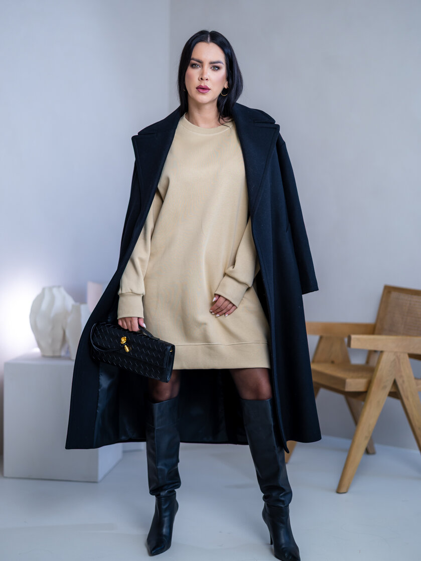 MIKINOŠATY S OBJEMNÝMI RUKÁVMI “RYAN” V MIDI DĹŽKE