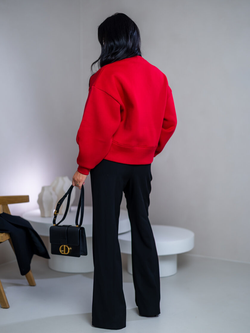 MINIMALISTICKÁ MIKINA S OBJEMNÝMI RUKÁVMI A VRECKOM “RYAN”