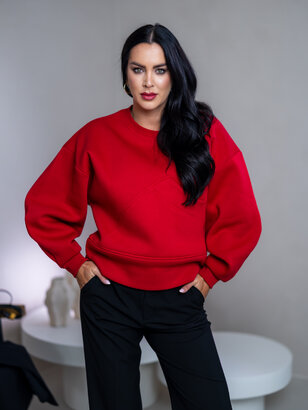 MINIMALISTICKÁ MIKINA S OBJEMNÝMI RUKÁVMI A VRECKOM “RYAN”