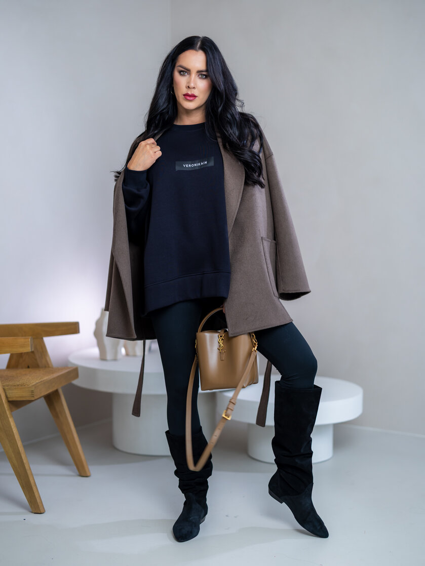 NADROZMERNÁ MIKINA “HEAVEN” - ETIKETA NA PRSIACH