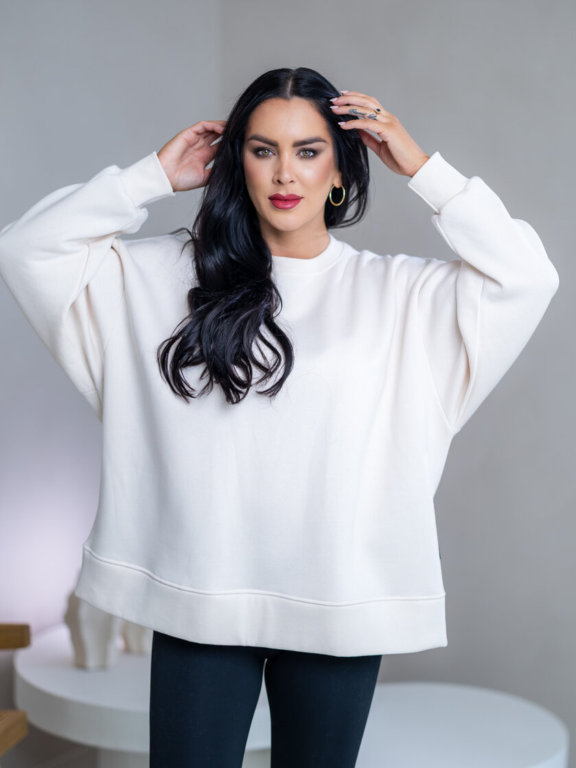 NADROZMERNÁ MIKINA “HEAVEN” - HLADKÁ