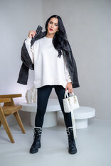 NADROZMERNÁ MIKINA “HEAVEN” - HLADKÁ