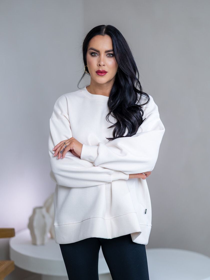 NADROZMERNÁ MIKINA “HEAVEN” - HLADKÁ