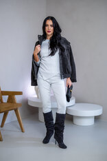 NOHAVICE “MARY” HLADKÉ, 10 CM PÁS