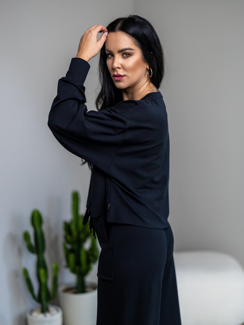 OVERSIZE MIKINA “ARIANNA” BEZ DOLNÉHO PATENTU