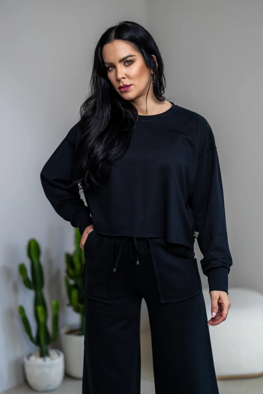 OVERSIZE MIKINA “ARIANNA“ BEZ DOLNÉHO PATENTU