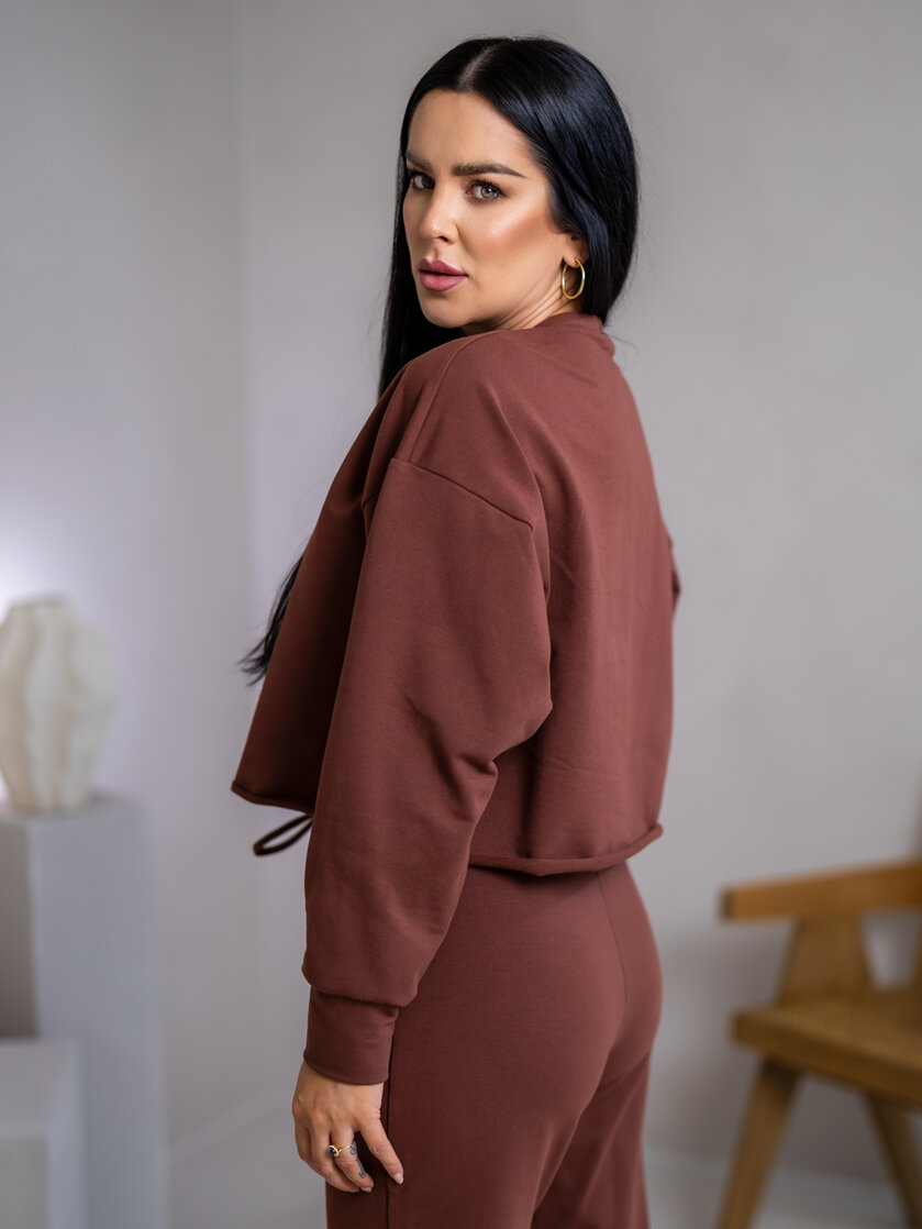 OVERSIZE MIKINA “ARIANNA“ BEZ DOLNÉHO PATENTU