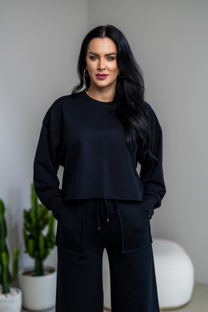 OVERSIZE MIKINA “ARIANNA“ BEZ DOLNÉHO PATENTU