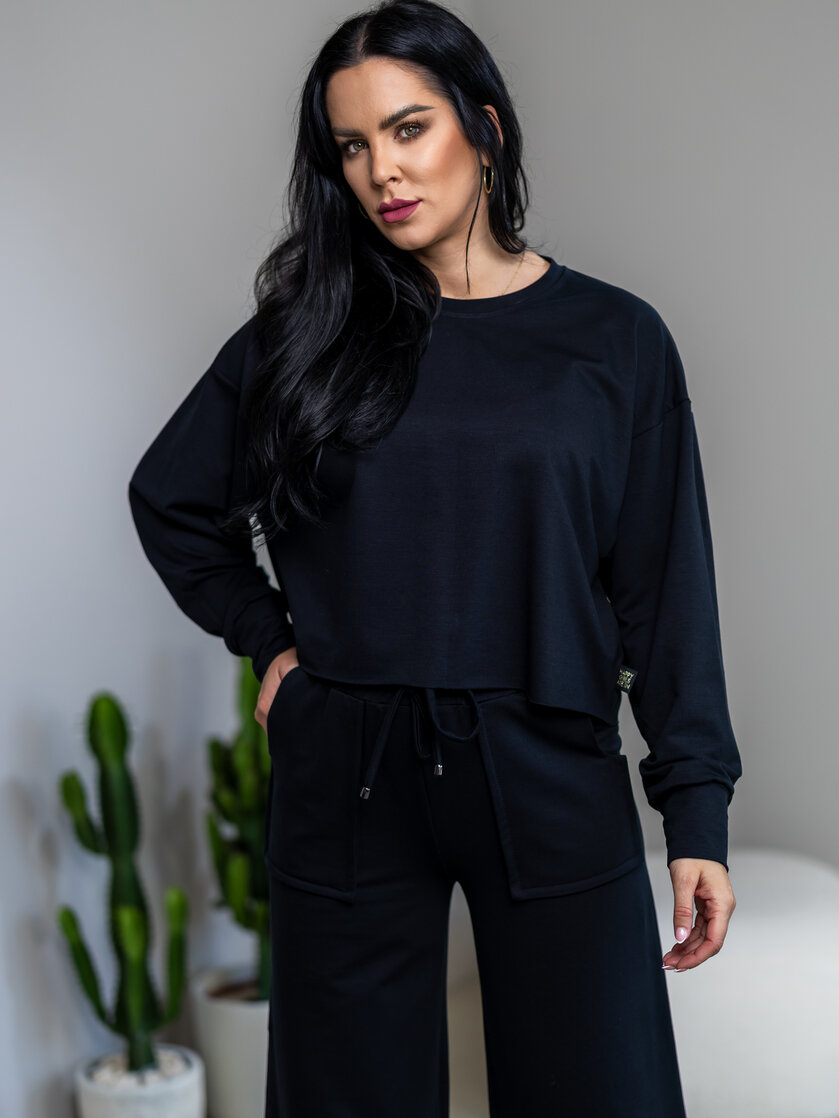 OVERSIZE MIKINA “ARIANNA” BEZ DOLNÉHO PATENTU