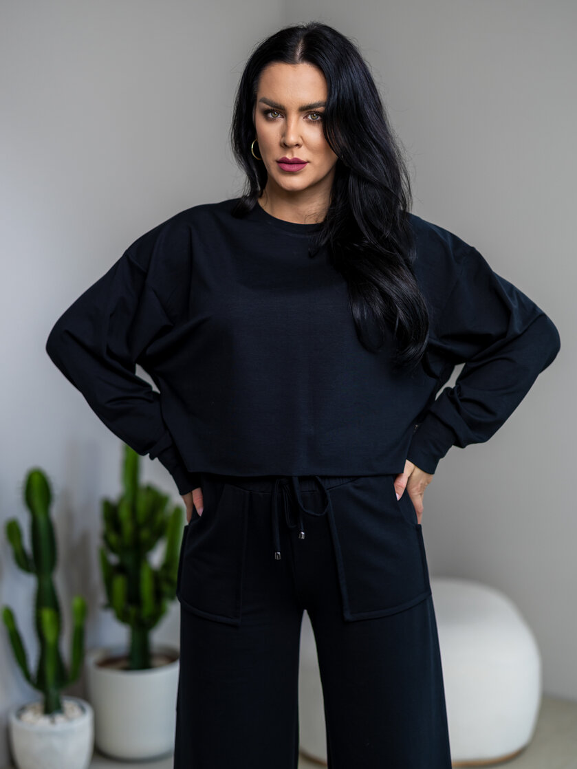 OVERSIZE MIKINA “ARIANNA“ BEZ DOLNÉHO PATENTU