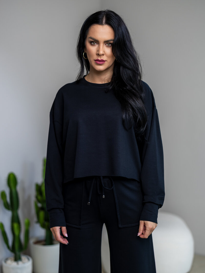 OVERSIZE MIKINA “ARIANNA“ BEZ DOLNÉHO PATENTU