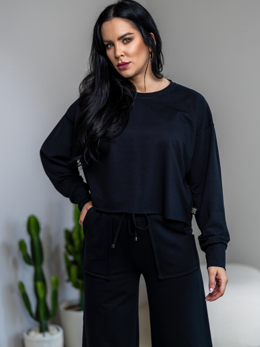 OVERSIZE MIKINA “ARIANNA“ BEZ DOLNÉHO PATENTU