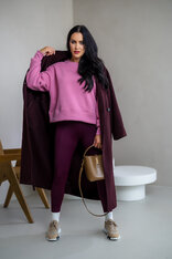 OVERSIZE MIKINA “ARIANNA” - ZÁKLADNÁ DĹŽKA - HLADKÁ