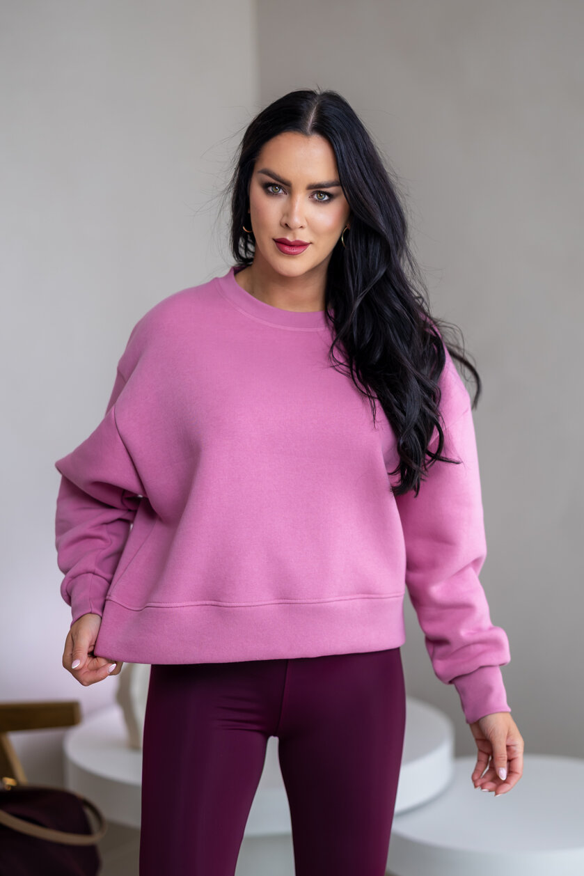 OVERSIZE MIKINA “ARIANNA” - ZÁKLADNÁ DĹŽKA - HLADKÁ