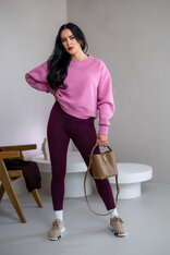 OVERSIZE MIKINA “ARIANNA” - ZÁKLADNÁ DĹŽKA - HLADKÁ