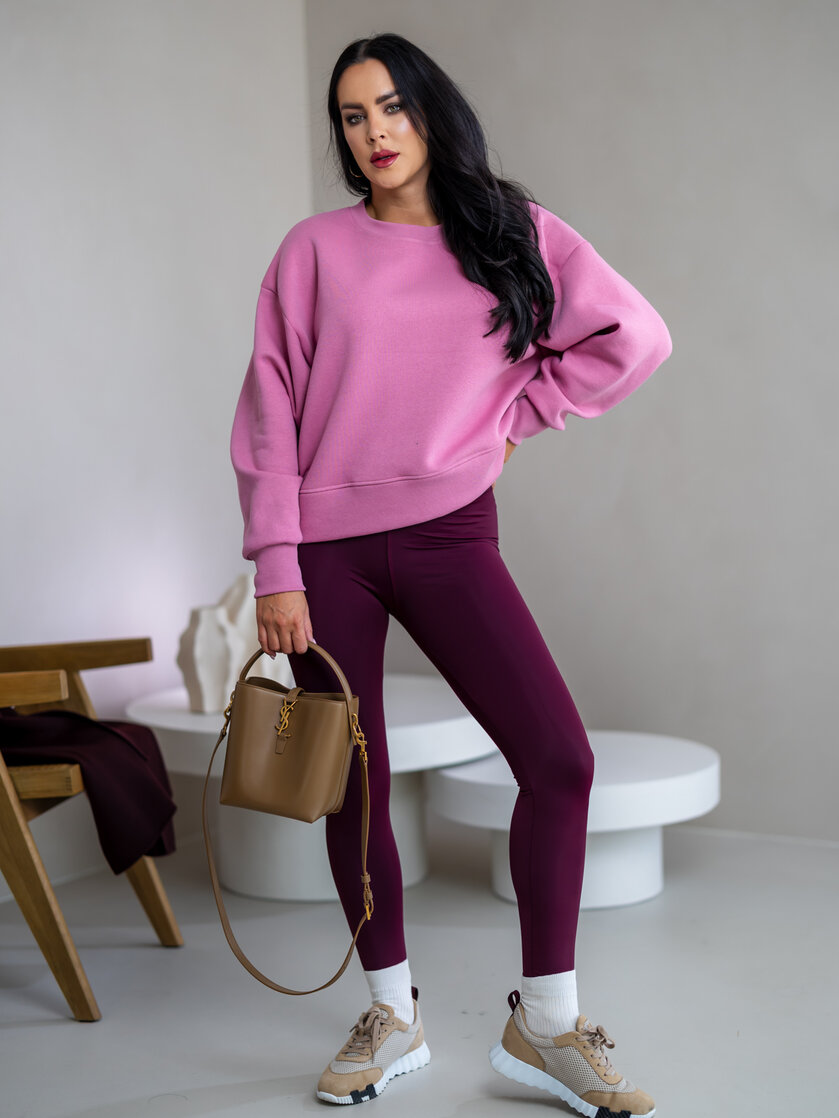 OVERSIZE MIKINA “ARIANNA” - ZÁKLADNÁ DĹŽKA - HLADKÁ