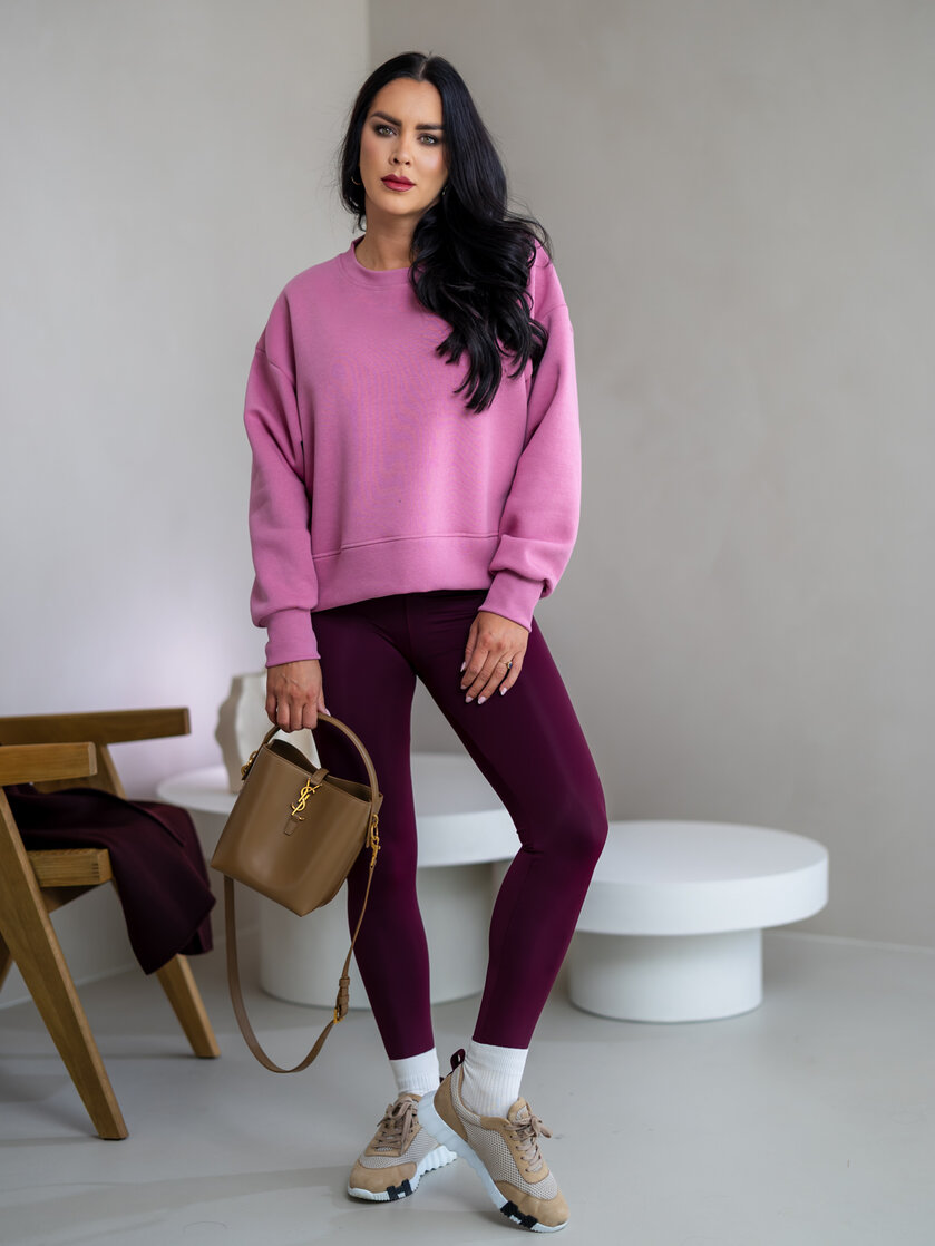 OVERSIZE MIKINA “ARIANNA” - ZÁKLADNÁ DĹŽKA - HLADKÁ