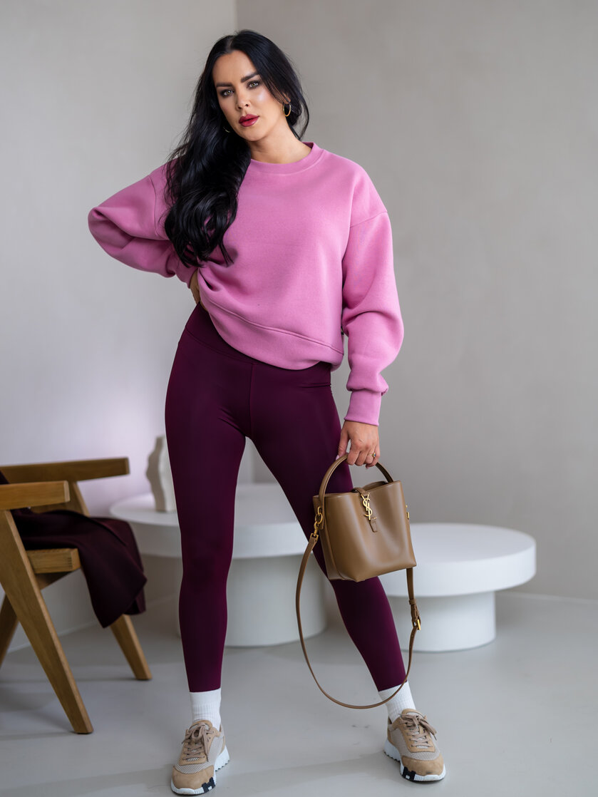 OVERSIZE MIKINA “ARIANNA” - ZÁKLADNÁ DĹŽKA - HLADKÁ