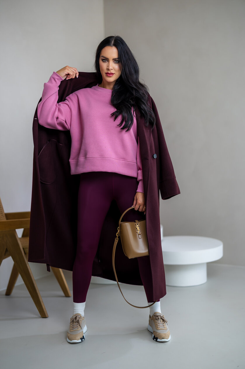 OVERSIZE MIKINA “ARIANNA” - ZÁKLADNÁ DĹŽKA - HLADKÁ