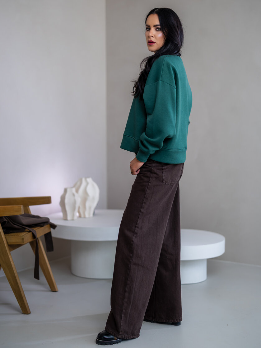 OVERSIZE MIKINA “ARIANNA” - ZÁKLADNÁ DĹŽKA - HLADKÁ
