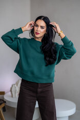 OVERSIZE MIKINA “ARIANNA” - ZÁKLADNÁ DĹŽKA - HLADKÁ