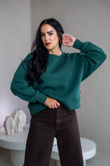 OVERSIZE MIKINA “ARIANNA” - ZÁKLADNÁ DĹŽKA - HLADKÁ