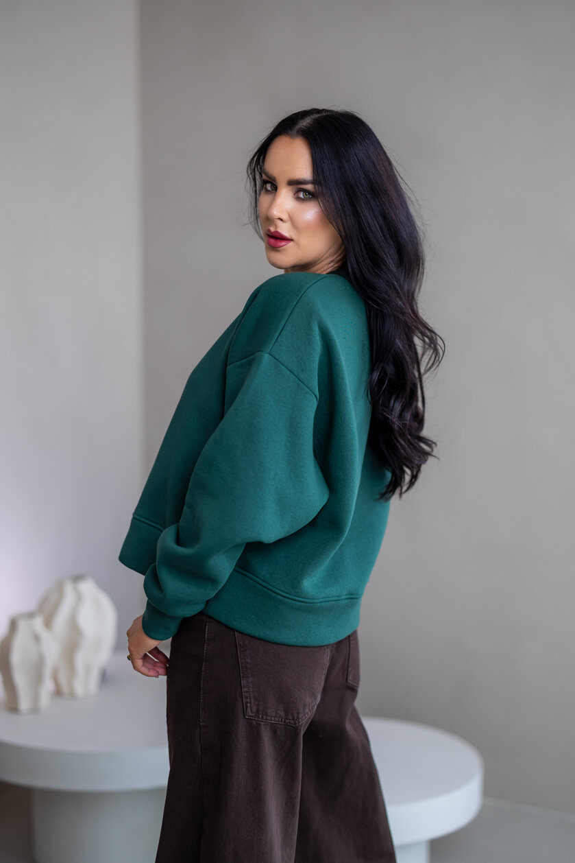OVERSIZE MIKINA “ARIANNA” - ZÁKLADNÁ DĹŽKA - HLADKÁ