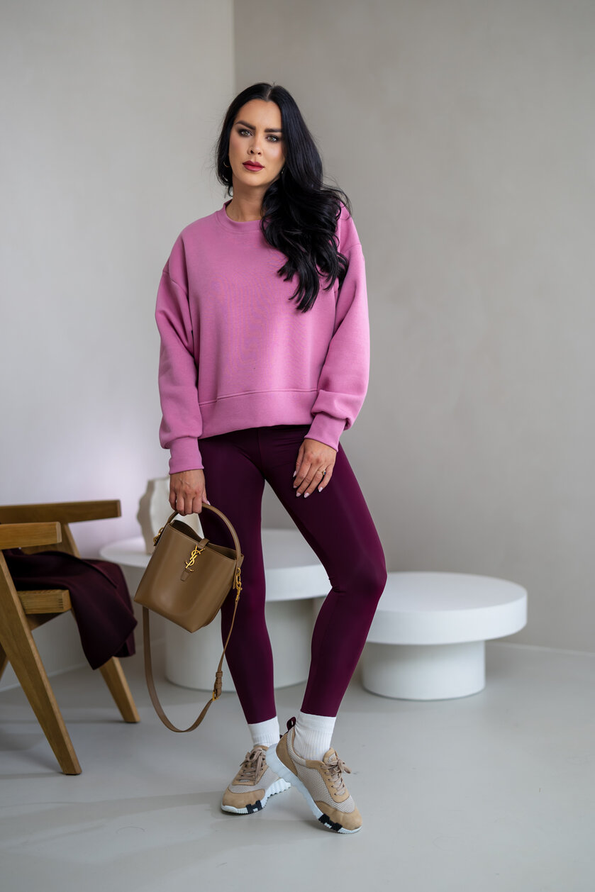 OVERSIZE MIKINA “ARIANNA” - ZÁKLADNÁ DĹŽKA - HLADKÁ