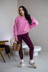 OVERSIZE MIKINA “ARIANNA” - ZÁKLADNÁ DĹŽKA - HLADKÁ