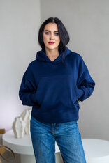 OVERSIZE MIKINA “ARIANNA” - ZÁKLADNÁ DĹŽKA - S VRECKOM A KAPUCŇOU