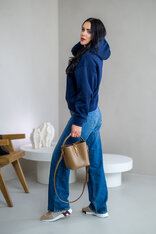 OVERSIZE MIKINA “ARIANNA” - ZÁKLADNÁ DĹŽKA - S VRECKOM A KAPUCŇOU