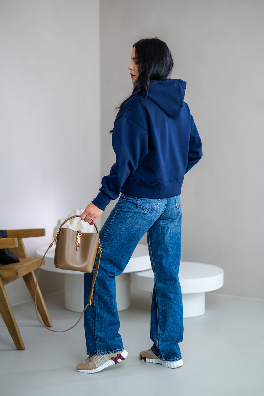 OVERSIZE MIKINA “ARIANNA” - ZÁKLADNÁ DĹŽKA - S VRECKOM A KAPUCŇOU