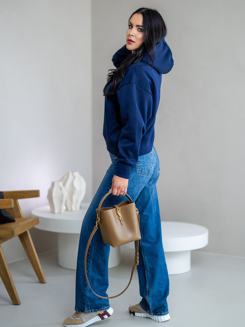 OVERSIZE MIKINA “ARIANNA” - ZÁKLADNÁ DĹŽKA - S VRECKOM A KAPUCŇOU