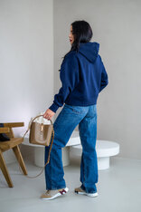 OVERSIZE MIKINA “ARIANNA” - ZÁKLADNÁ DĹŽKA - S VRECKOM A KAPUCŇOU