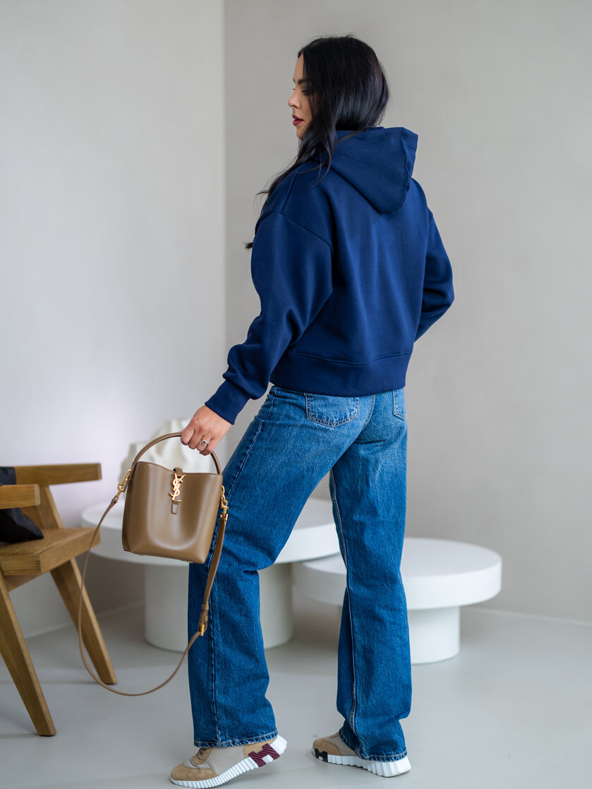 OVERSIZE MIKINA “ARIANNA” - ZÁKLADNÁ DĹŽKA - S VRECKOM A KAPUCŇOU