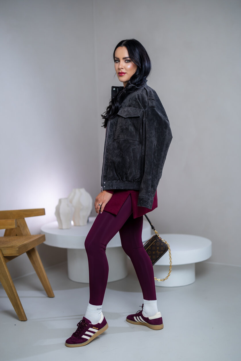 OVERSIZE MIKINA S RÁZPORKAMI “HEIDI” - HLADKÁ
