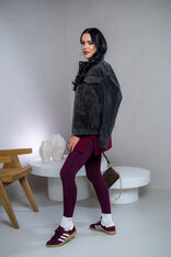 OVERSIZE MIKINA S RÁZPORKAMI “HEIDI” - HLADKÁ