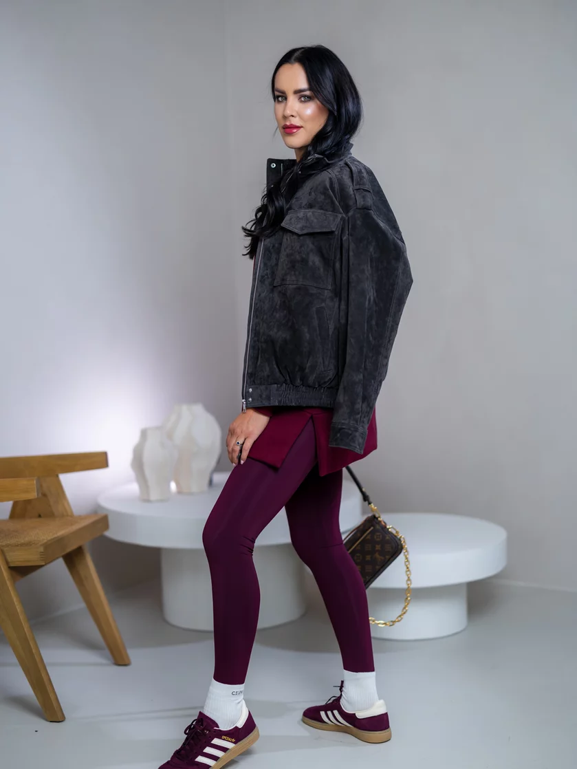 OVERSIZE MIKINA S RÁZPORKAMI “HEIDI” - HLADKÁ