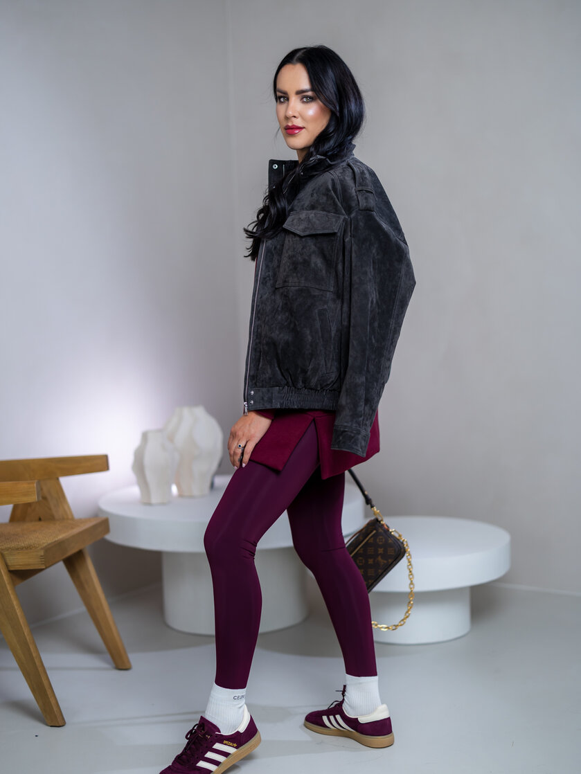 OVERSIZE MIKINA S RÁZPORKAMI “HEIDI” - HLADKÁ
