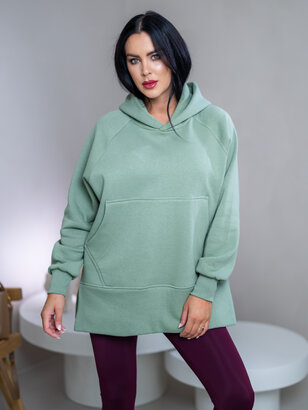 OVERSIZE MIKINA S RÁZPORKAMI “HEIDI” - S VRECKOM A KAPUCŇOU